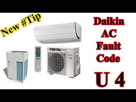 How to solve daikin air conditioner fault code u4?