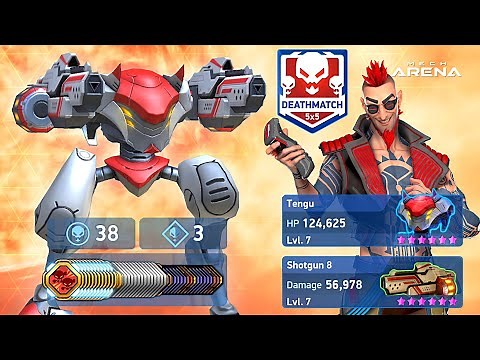 38 kills, Tengu with Shotgun 8 - Monster Kill - Mech Arena