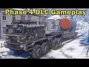 SnowRunner - Transporting Rocket ship parts in NEW PHASE 4 DLC MAP! (Urska River, Amur, Russia)