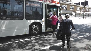 During extreme heat in Philadelphia, SEPTA buses act as cooling centers in a handful of city locations. Bus operator, Eric White, parks a bus in North Philly on the hottest day of the season to date. | Philadelphia Inquirer