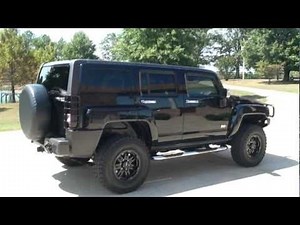 SOLD !! 2007 HUMMER H3 LUXURY MT WHEELS BLACK FOR SALE SEE WWW SUNSETMILAN COM