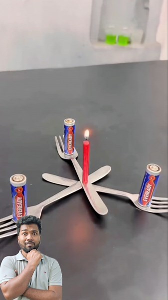 Viral Candle Trick with Battery 🔥 Truth Revealed