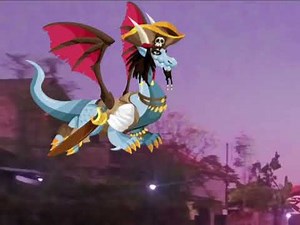 Dragon city animation, star dragon escape from dangerous monster (Halloween special)