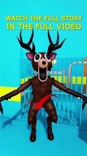 DEER vs BOSS LEGO POLICE BARRY! FULL GAME #roblox #shorts