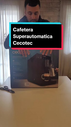 Cafetera Superautomatica Cremmaet Compact Steam de la marca Cecotec. Unboxing y primeras impresiones de uso . . . . #cecotec #cafe #cafeteria #coffee #coffeetiktok #nespresso #dolcegusto #unboxing #review #tech #techtok #technology