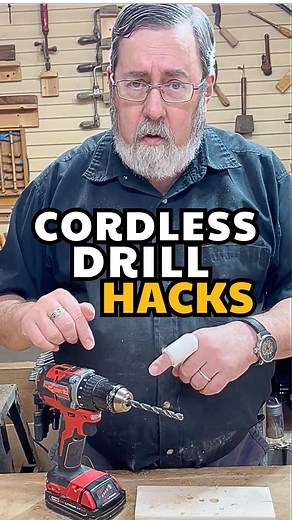 Sawinery Woodworking on Instagram: "Cordless Drill Hacks – 5 Ways to Use It Better Want straighter, cleaner, more accurate holes with your cordless drill? Here are 5 tips that’ll seriously level up your drilling game: ✅ Add a bullseye bubble level – Stick it to the back of your drill to keep your holes perfectly vertical. ✅ Use brad-point bits – These bite in instantly, so your bit won’t wander and your holes stay clean and on target. ✅ Use a drill guide – Helps drill perpendicular every time. S