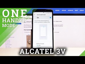 How to Use One Handed Mode in ALCATEL 3V - Enable One Handed Mode