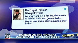 Video: Megabus explodes on highway after fire breaks out