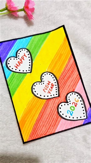 Beautiful NewYear Card #diy #shorts #cards #craft #trending #viral