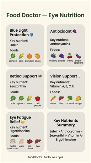 🥕 8 Foods That Save Your Eyes (Stop Eye Strain Naturally!) 👁️✨