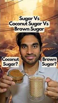 Which Chai Sweetener Is Actually Better for Your Blood Sugar? ☕📉\r\r\r#CoconutSugar #BrownSugar #chai