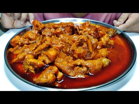 2 Litter OiL Pe 😳 1 Kg Oily Chicken Curry/Kasha Muri Eating | Bengali Chicken Mukbang | Viral Food