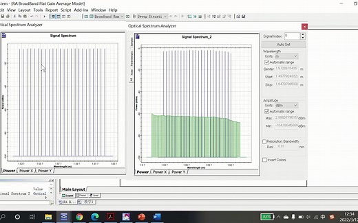 OptiSystem案例教学-拉曼放大器2