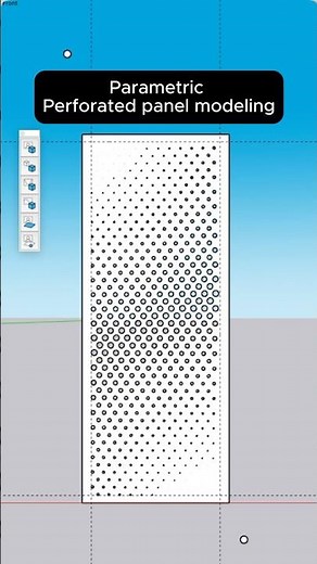 Create Stunning Perforated Panel in SketchUp with Scale By Tool + AI Render! #sketchup #rerenderai