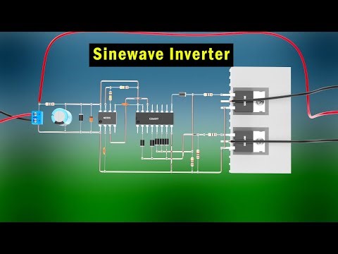 12V to 230V Sine Wave Inverter Circuit | 500W | NE555 Based