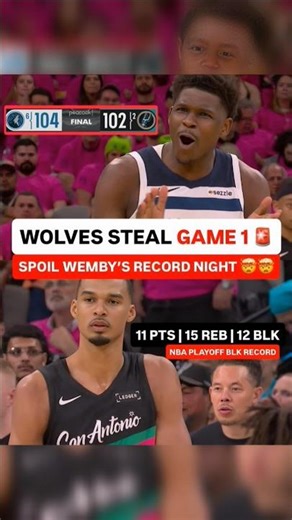 San Antonio Spurs vs Wolves | NBA Playoff Highlights #sanantonio #nbaplayoffs