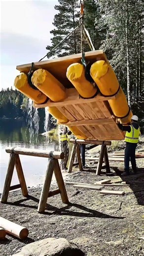Building the Ultimate Floating Dream Cabin! 🌊🔨 #Shorts