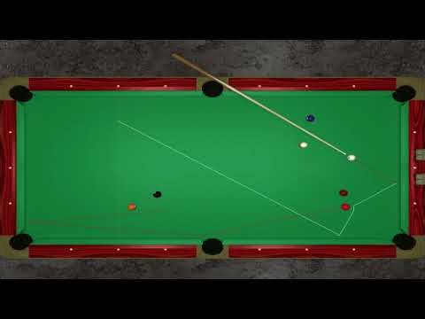 practice billiard using line path part 2