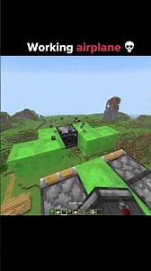 Minecraft working airplane