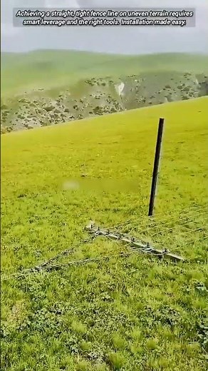 Simple tool makes installing long fences easier, faster.