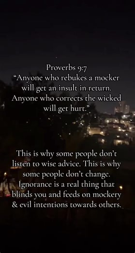 Ignorance blinds. #verseoftheday #proverbs #proverboftheday #fyp #messageforyou #verses #real #advice