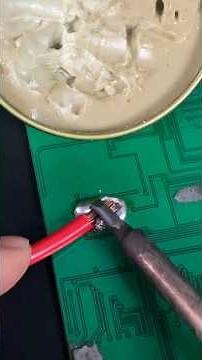 how to use soldering flux? #solderingflux #diyelectronics #howtosoldering #satisfying