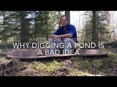 DIGGING A DEER WATERHOLE IS A BAD IDEA! So what’s the best option? EARTH POND!
