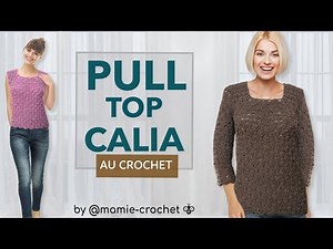 How to crochet a Calia sweater/top in all sizes: step-by-step tutorial #mamiecrochet