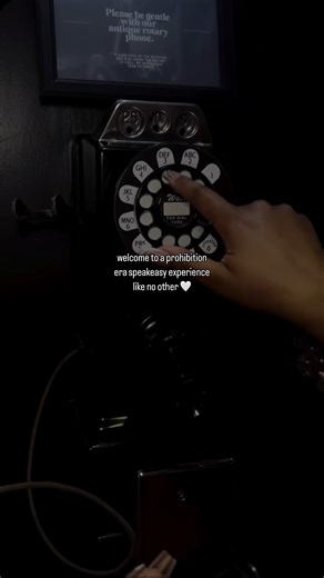 Red Phone Booth Downtown Atlanta on Instagram: "Dial the code, step through the hidden entrance, and be transported to the 1920’s prohibition era ✨ Sip on handcrafted cocktails, savor house cigars, and so much more. We can’t wait to welcome you!"