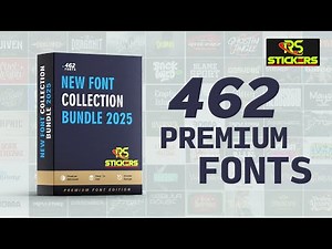 New Font Collection Bundle - 2025 | RS STICKERS