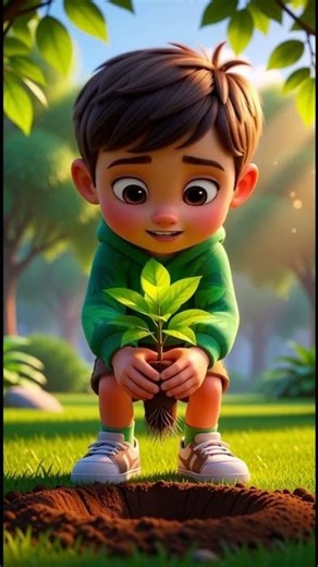 Leo Learns to Plant a Tree 🌳#LeoLearns #PlantATree #SaveNature #KidsCartoon #KidsShorts
