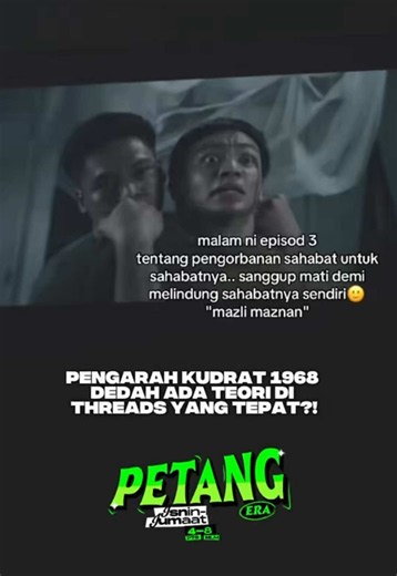 Pengarah Kudrat 1968 sendiri dedahkan yang ada teori dekat Threads sebenarnya tepat dengan jalan cerita penuh filem ni! 👀 Korang agak teori siapa lah yang betul tu? Makin curious pula nak tahu! #PetangERA #ERARadioNo1PalingLegit