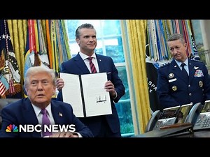 Trump signs executive order on the Department of War: 'This is a big one'