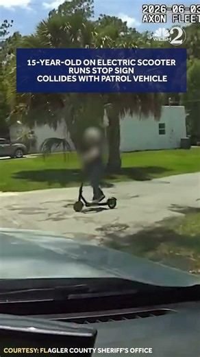 15-year-old on scooter hit by Flagler deputy in patrol car