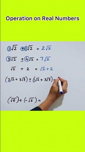 Class9 Operation on Real Numbers - Addition