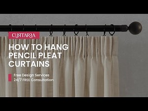 How to Hang Pencil Pleat Curtains#homedecor #curtains #header #pencilpleatcurtains