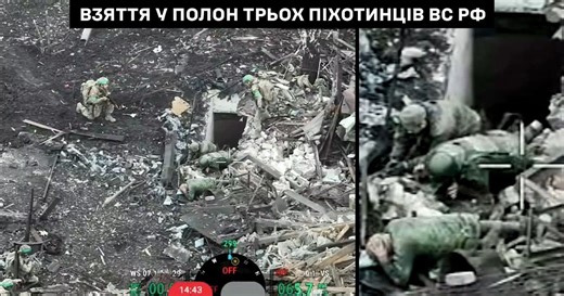155th Brigade fighters captured three occupiers in one of basements of Pokrovsk. VIDEO