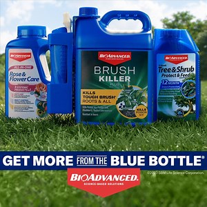 Have questions about your lawn and garden? There’s one simple answer – BioAdvanced. We have blue bottles for all types of issues. Choose from granules, hose-end sprayers, ready-touse sprayers and more: https://bioadvanced.com/ | BioAdvanced Science-Based Solutions
