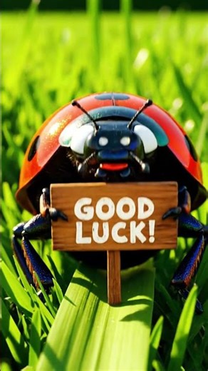 From Space to a Ladybug: Good Luck Message!