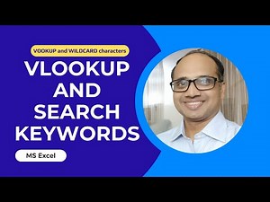 How to search keywords using Vlookup|| Vlookup and wildcard Characters
