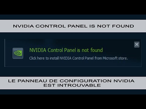 [FIX] NVIDIA Control Panel is not found + download impossible