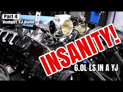 LS Swapped Jeep YJ – The Engine Is In, And It Looks INSANE!