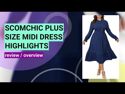 Review: SCOMCHIC Plus Size Midi Dress - Perfect for Weddings & Parties?