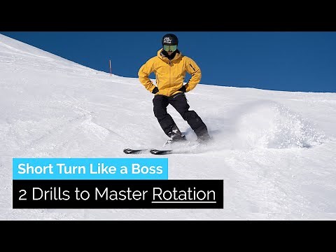 How to Short Turn on Skis, 2 Drills to Master Rotation | Drill Bits