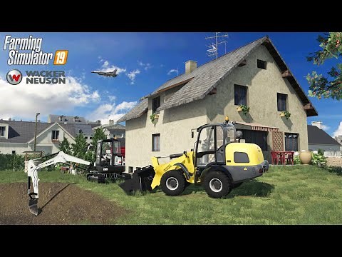 Terrassement Piscine Wacker Neuson WL52 Location | Farming Simulator 19