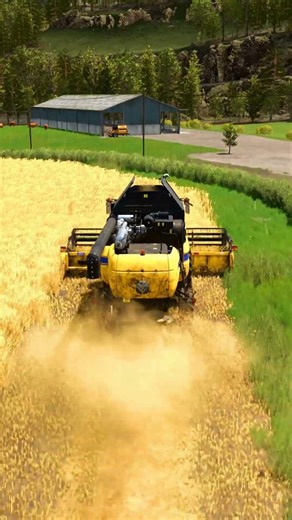 Harvesting oats with New Holland | Kinlaig | Farming Simulator 25 #farmingsimulator25