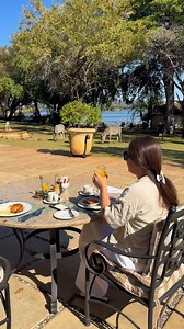 Encounter wildlife like nowhere else. Giraffes and zebras roam the lawns, bringing a touch of nature’s majesty to every stay at The Royal Livingstone by Anantara. 📹 @rebeka.mike | The Royal Livingstone Victoria Falls Zambia Hotel by Anantara
