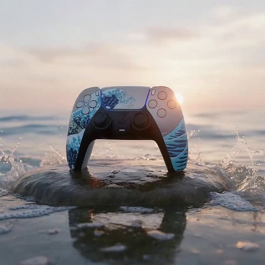 14 reactions | Ride the wave  #PS5 #ps5controller #customcontroller #gaminggear #controllerdesign #halloftheeffect #gamerlife #setupinspo #controllerfam #controllermodz | Controller Modz | Facebook