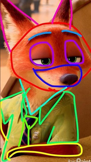 【ズートピア】ニックの簡単イラストの描き方！ How to draw Nick Wilde(Zootopia2)
