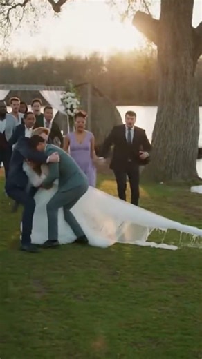 Groom Rushes to Save Bride During Sudden Crocodile Attack